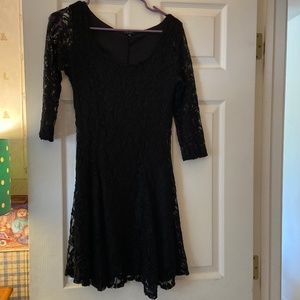 Black lace dress